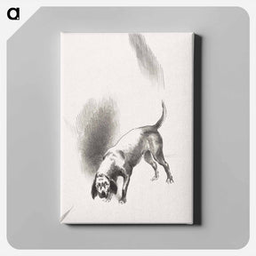アートパネル-The Dog - オディロン ルドン Canvas.