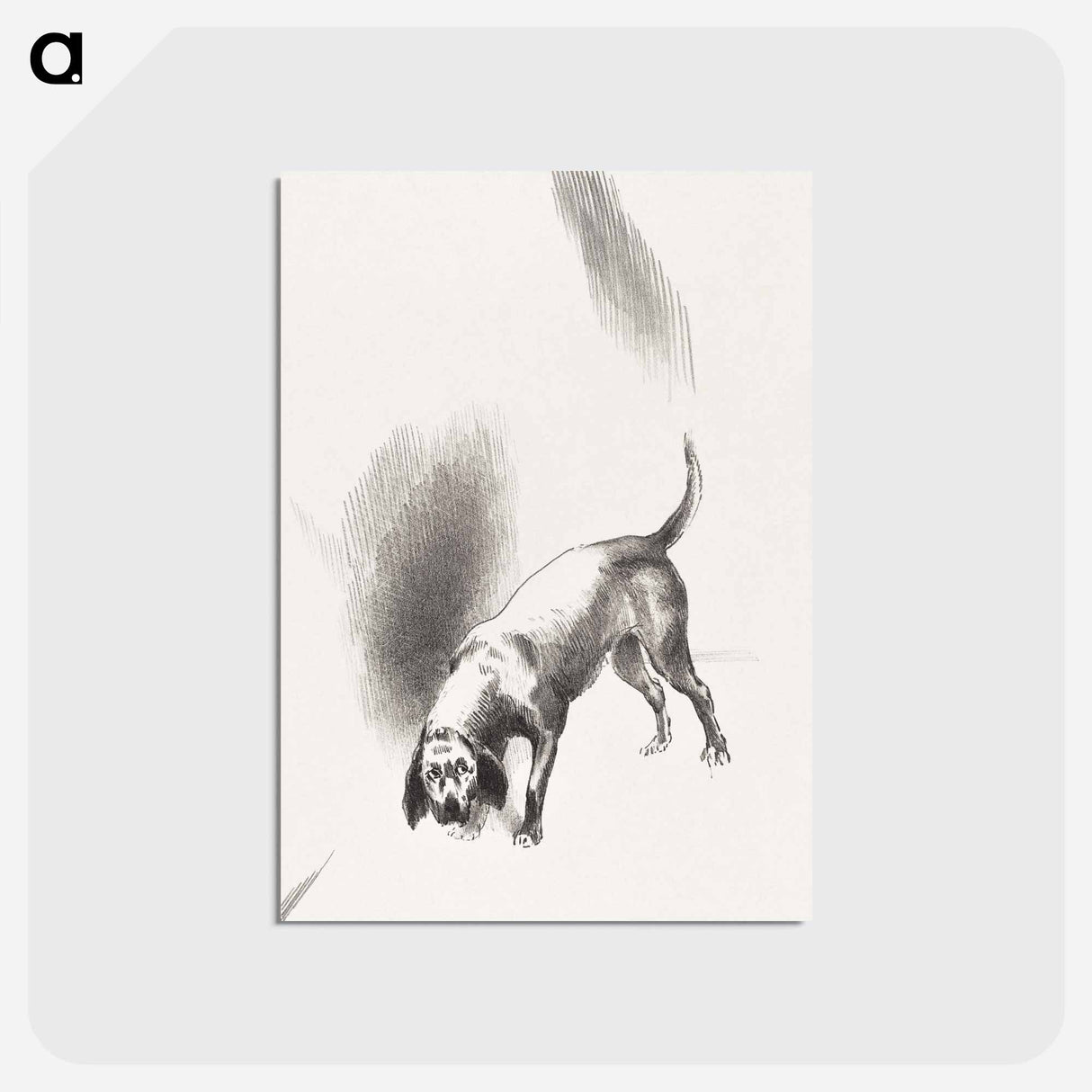 アートポストカード-The Dog - オディロン ルドン Postcard.