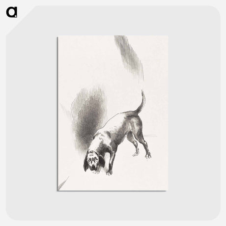 アートポストカード-The Dog - オディロン ルドン Postcard.