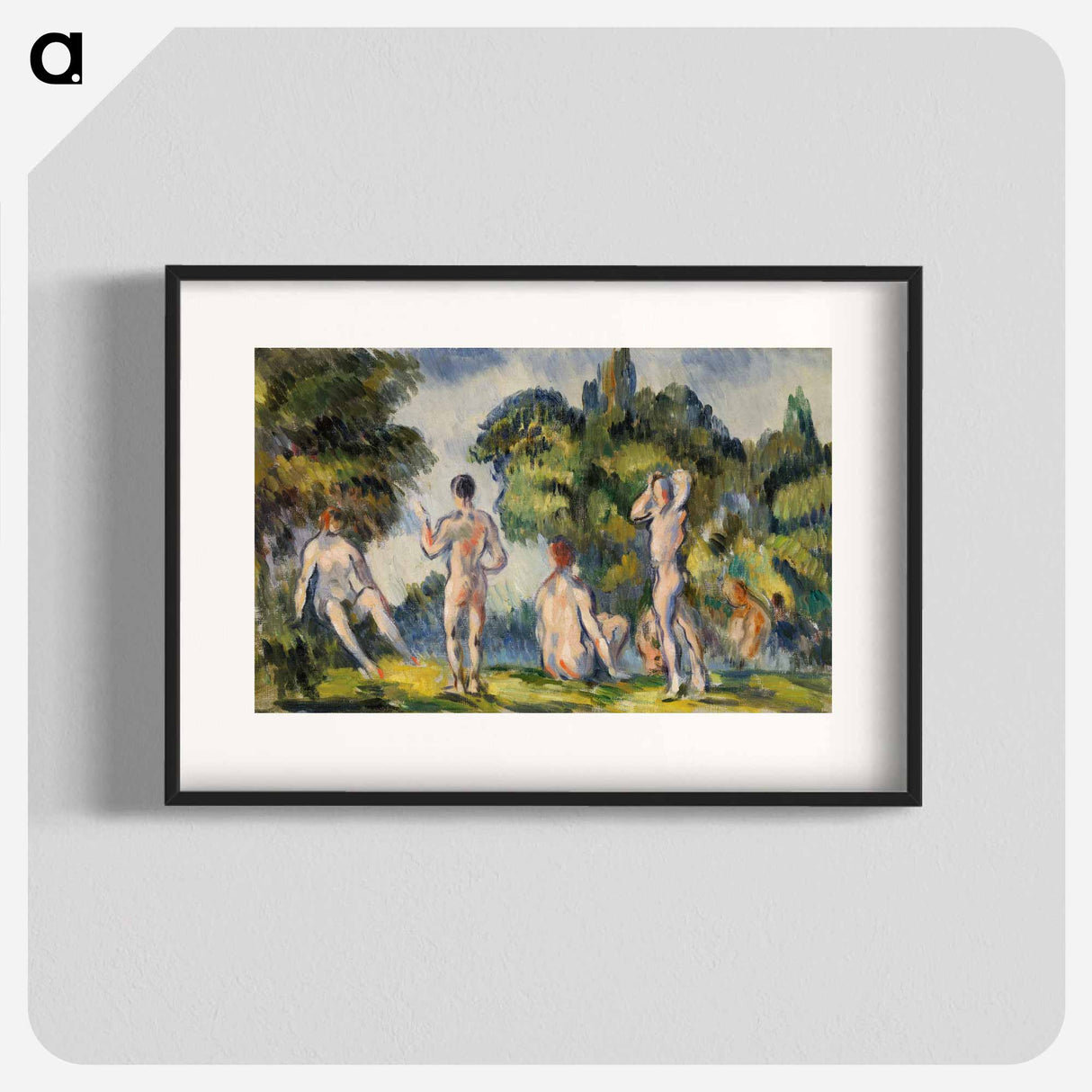 Bathers - Paul Cezanne Poster.