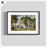 Bathers - Paul Cezanne Poster.