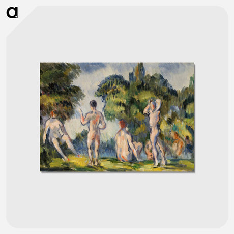 アートポストカード-Bathers - ポール セザンヌ Postcard.