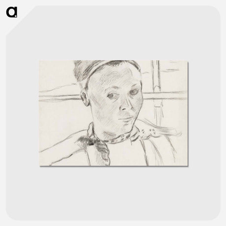 アートポストカード-Bust of a Young Breton Woman - ポール ゴーギャン Postcard.