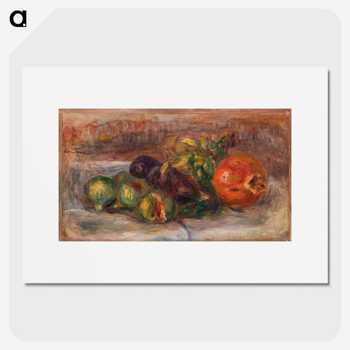 Pomegranate and Figs - Pierre-Auguste Renoir Poster.