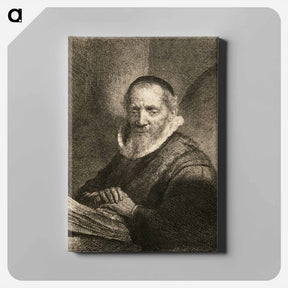 アートパネル-Jan cornelisz. sylvius, the preacher - レンブラント ファン レイン Canvas.