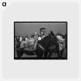 アートポストカード-Silverton Burro Contest
 - ラッセル リー Postcard.
