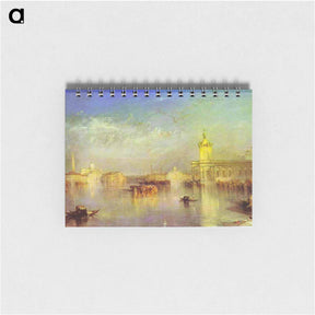 アートメモ帳-The Dogana, San Giorgio, Citella, From the Steps of the Europa - ウィリアム ターナー Memo.