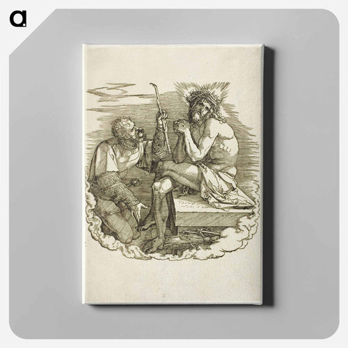 Christ, Man of Sorrows, Mocked by a Soldier - アルブレヒト デューラー Canvas.