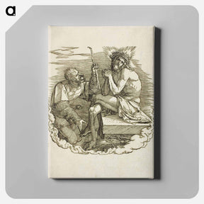 アートパネル-Christ, Man of Sorrows, Mocked by a Soldier - アルブレヒト デューラー Canvas.