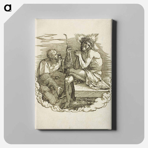 Christ, Man of Sorrows, Mocked by a Soldier - アルブレヒト デューラー Canvas.