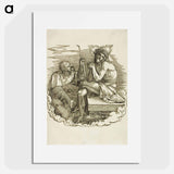 アートポスター-Christ, Man of Sorrows, Mocked by a Soldier - アルブレヒト デューラー Poster.