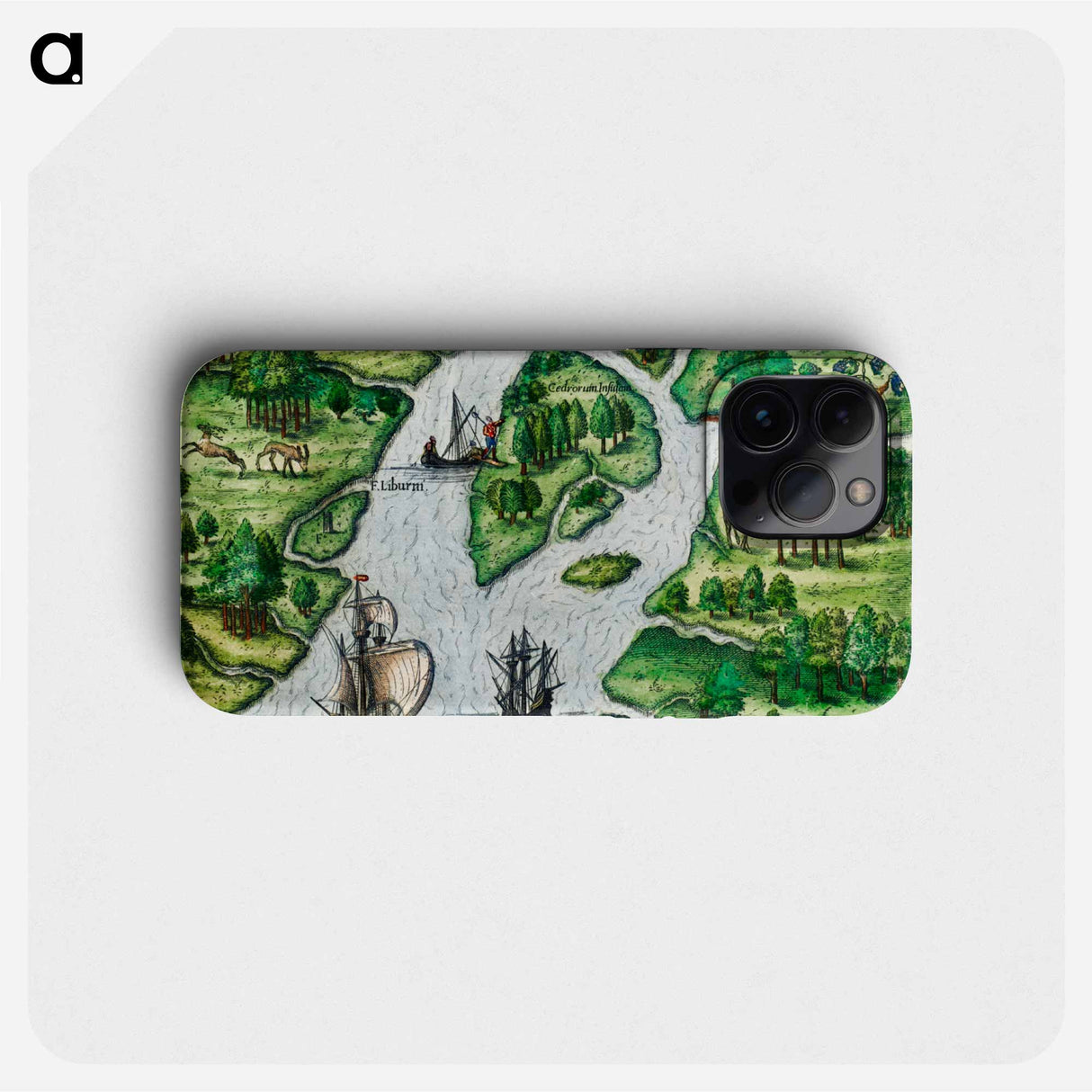 Port Royal, South Carolina - アンティーク地図 Phone Case.