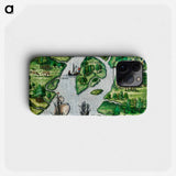 Port Royal, South Carolina - アンティーク地図 Phone Case.