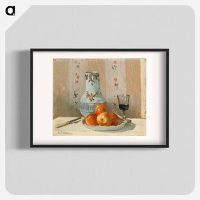 アートポスター-Still Life with Apples and Pitcher - カミーユ ピサロ Poster.