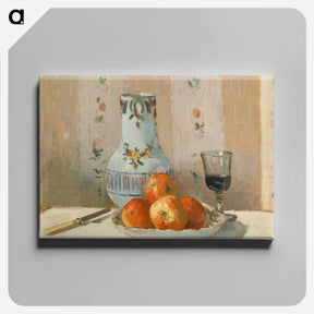 アートパネル-Still Life with Apples and Pitcher - カミーユ ピサロ Canvas.