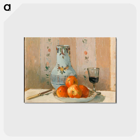 アートポストカード-Still Life with Apples and Pitcher - カミーユ ピサロ Postcard.