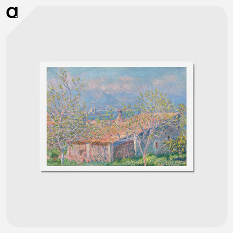 アートポストカード-Gardener's House at Antibes - クロード モネ Postcard.