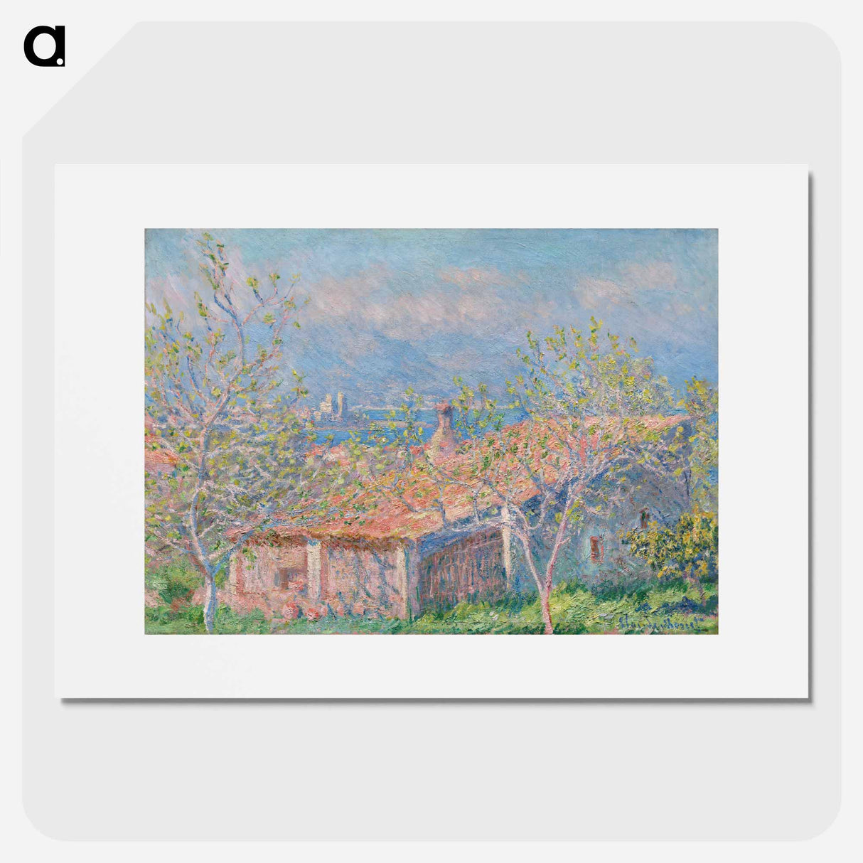 Gardener's House at Antibes - Claude Monet Poster.