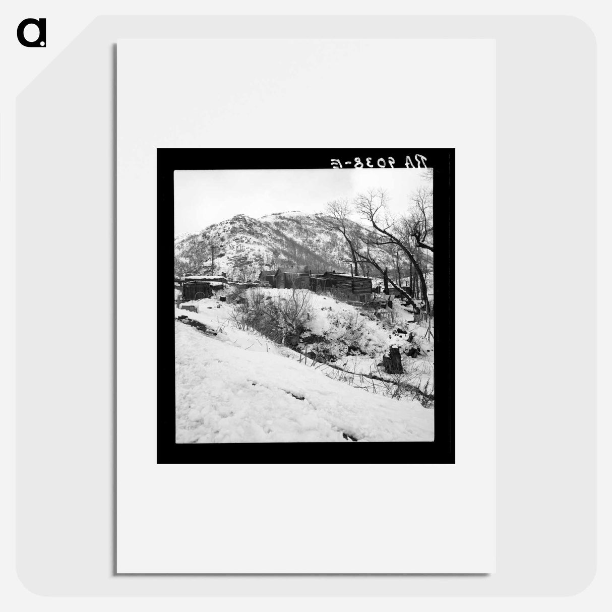 Consumers, near Price, Utah. Company housing in coal town. - Dorothea Lange Poster.