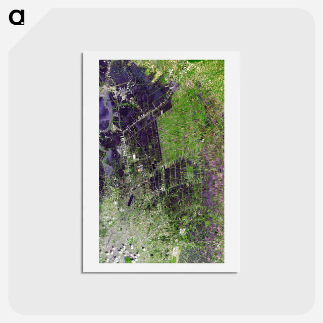 アートポストカード-Chao Phraya River Flood
 - 上空からの地球 Postcard.