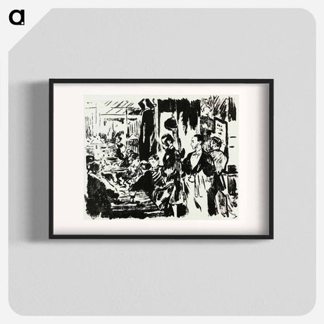 アートポスター-At the Café - エドゥアール マネ Poster.