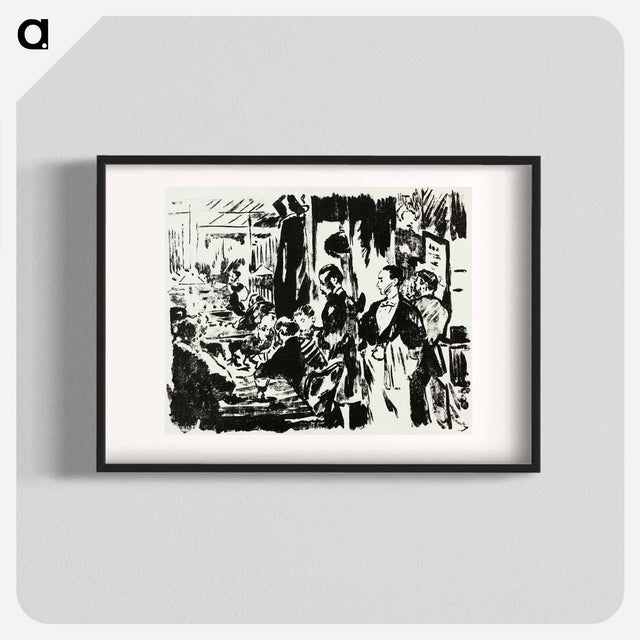 アートポスター-At the Café - エドゥアール マネ Poster.