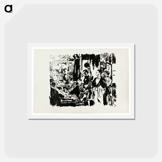 アートポストカード-At the Café - エドゥアール マネ Postcard.