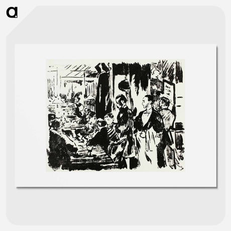 アートポスター-At the Café - エドゥアール マネ Poster.