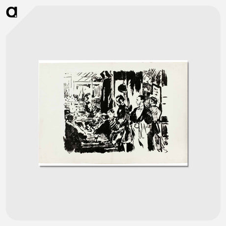 アートポストカード-At the Café - エドゥアール マネ Postcard.