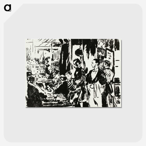 At the Café - エドゥアール マネ Postcard.