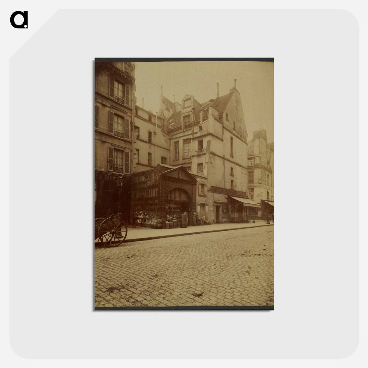 アートポストカード-Cour de la Rue des Archives 46
 - ウジェーヌ アジェ Postcard.