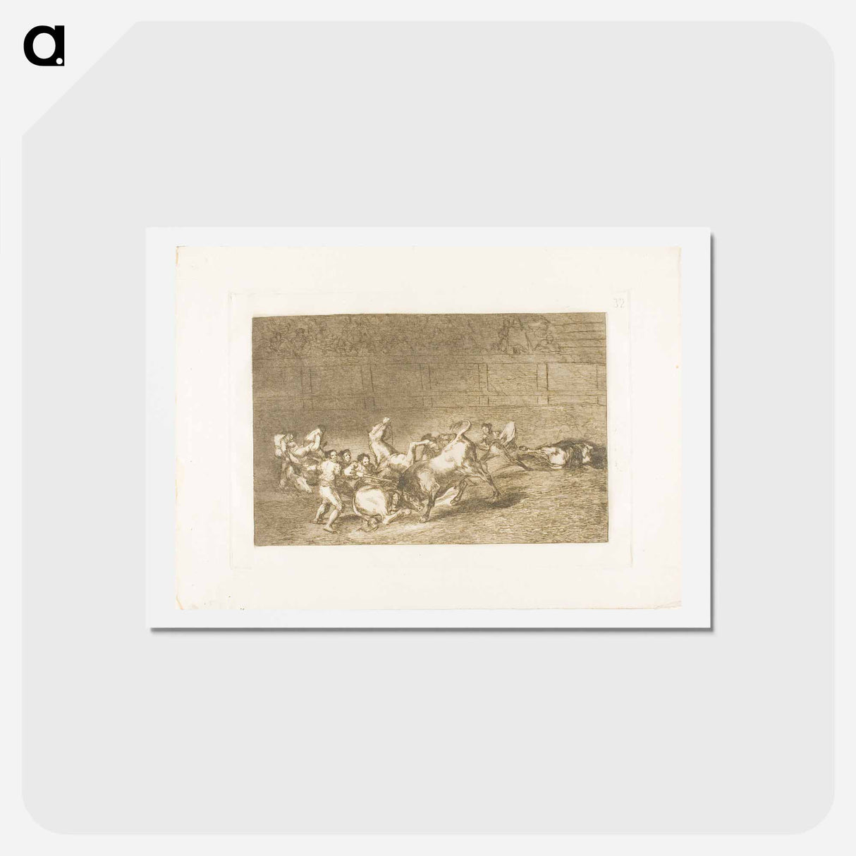 アートポストカード-The Art of Bullfighting - フランシスコ デ ゴヤ Postcard.