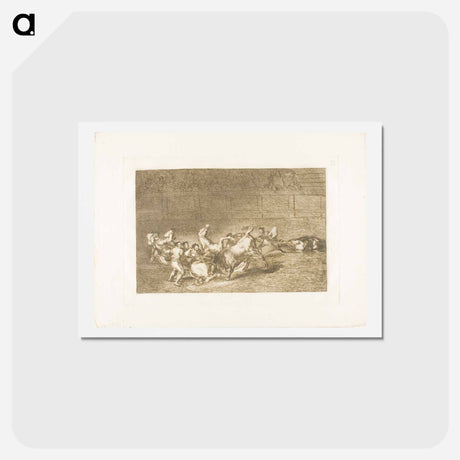 アートポストカード-The Art of Bullfighting - フランシスコ デ ゴヤ Postcard.