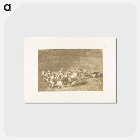 アートポストカード-The Art of Bullfighting - フランシスコ デ ゴヤ Postcard.
