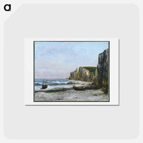 アートポストカード-The cliffs at Étretat - ギュスターヴ クールベ Postcard.