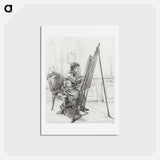 アートポストカード-Portrait of Gerrit Jan Michaëlis - ジャン ベルナール Postcard.