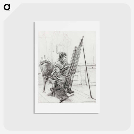 アートポストカード-Portrait of Gerrit Jan Michaëlis - ジャン ベルナール Postcard.