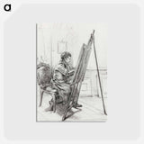 アートポストカード-Portrait of Gerrit Jan Michaëlis - ジャン ベルナール Postcard.