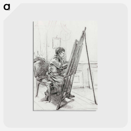 アートポストカード-Portrait of Gerrit Jan Michaëlis - ジャン ベルナール Postcard.