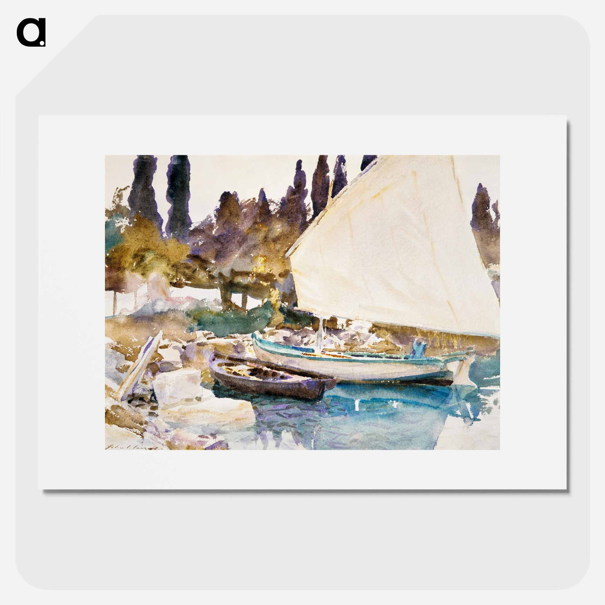 Boats - John Singer Sargent Poster.