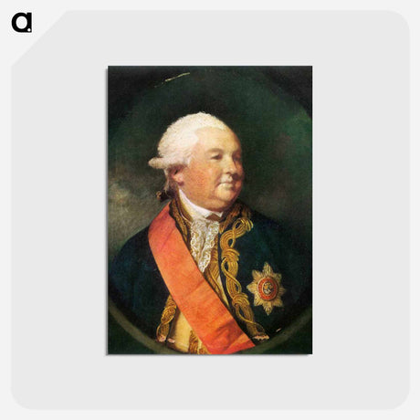 アートポストカード-Admiral Sir Edward Hughes - ジョシュア レノルズ Postcard.