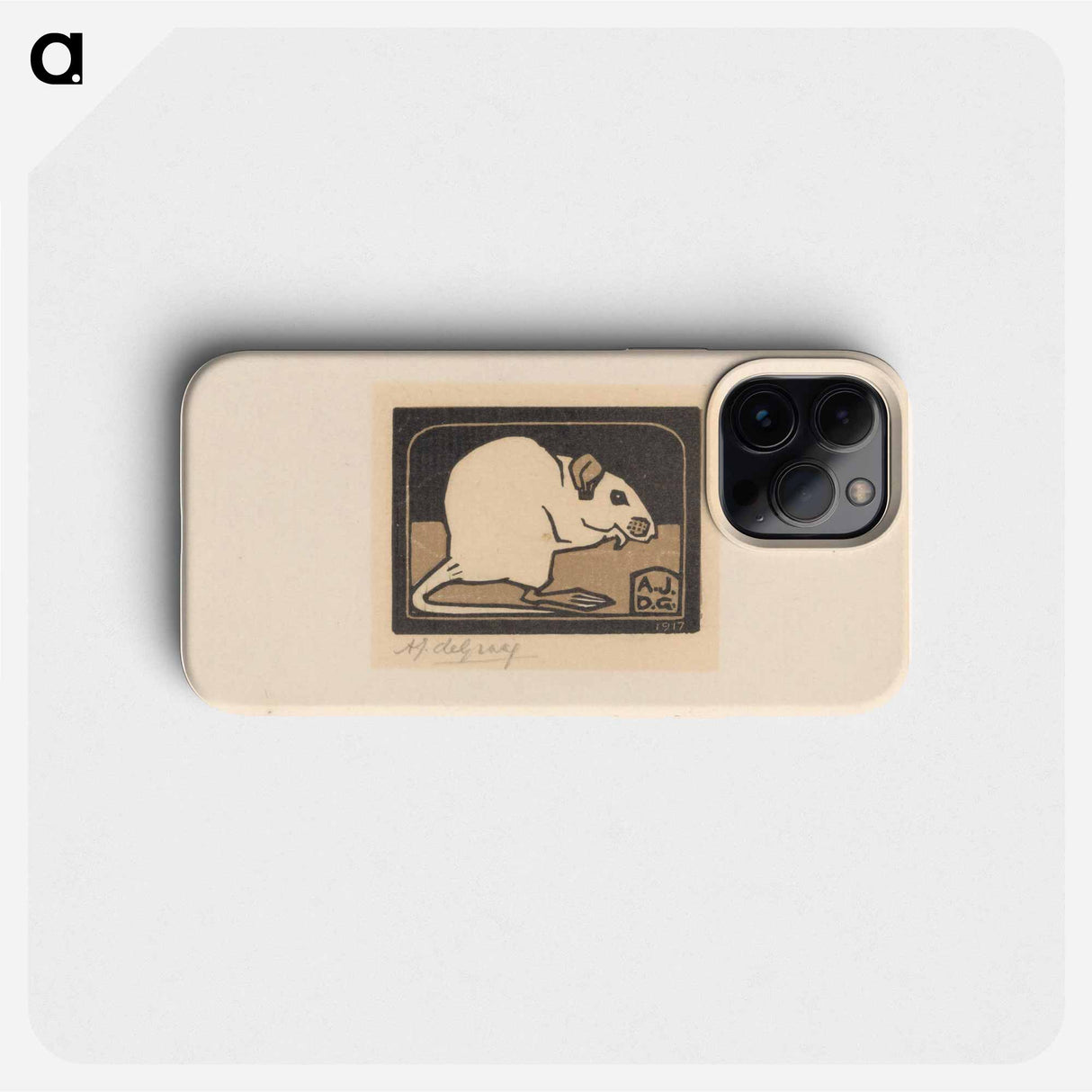 Zittende muis - ユリー デ フラーハ Phone Case.