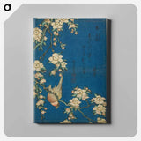 アートパネル-Hokusai's Bullfinch - 葛飾 北斎 Canvas.