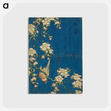 アートポストカード-Hokusai's Bullfinch - 葛飾 北斎 Postcard.