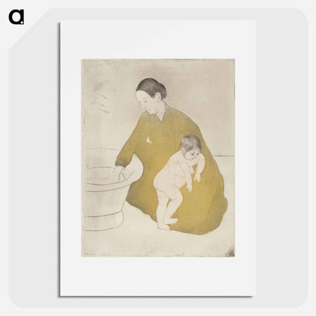 アートポスター-The Bath - メアリー カサット Poster.