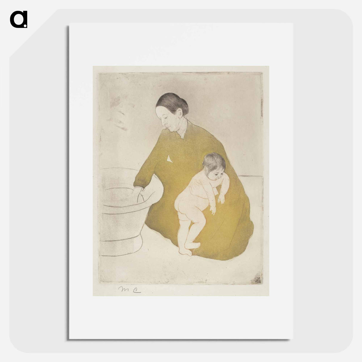 The Bath - Mary Cassatt Poster.