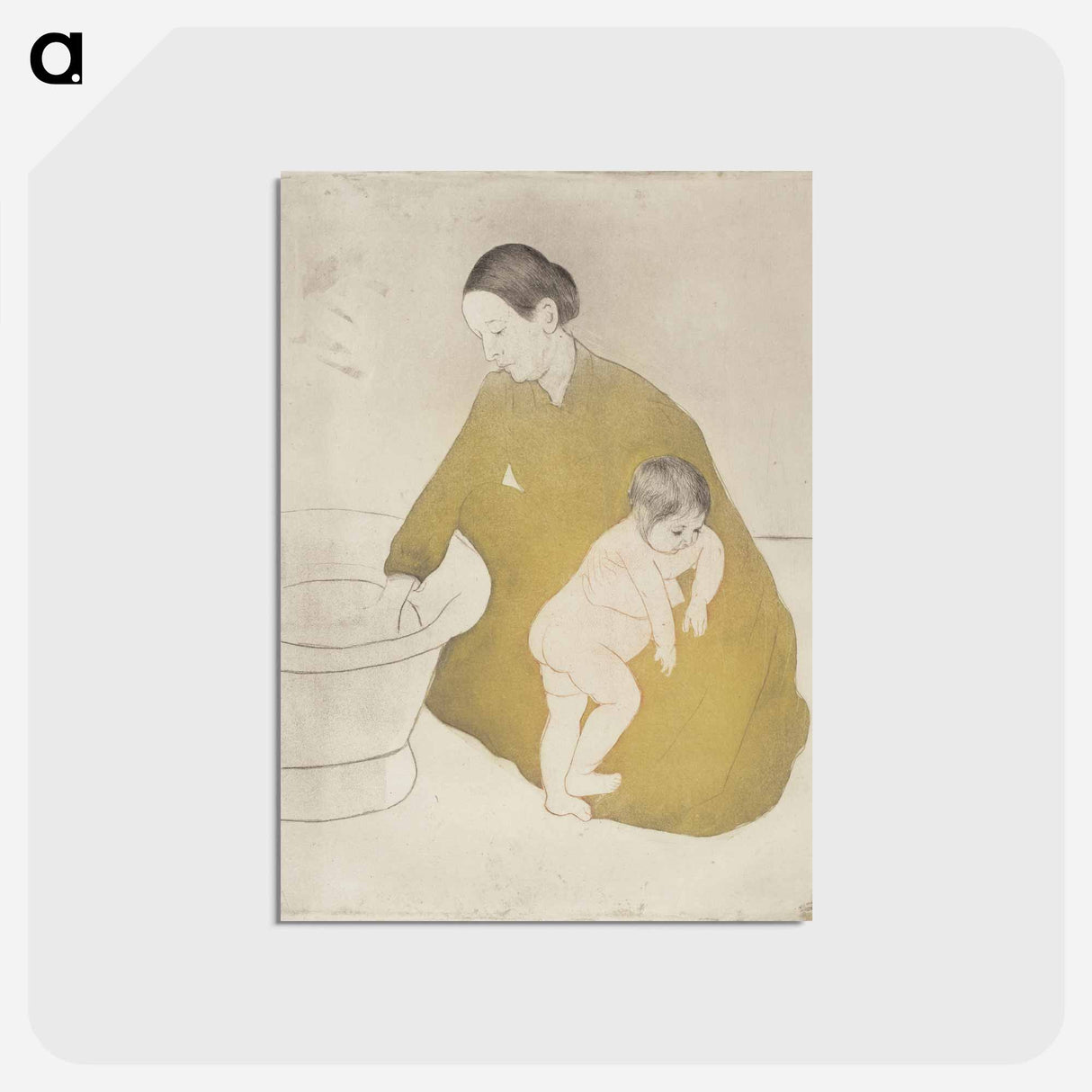 アートポストカード-The Bath - メアリー カサット Postcard.