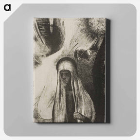 アートパネル-The Old Woman - オディロン ルドン Canvas.