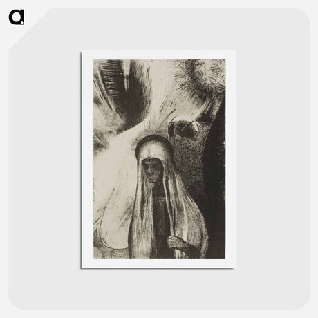 アートポストカード-The Old Woman - オディロン ルドン Postcard.