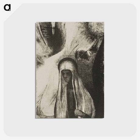 アートポストカード-The Old Woman - オディロン ルドン Postcard.